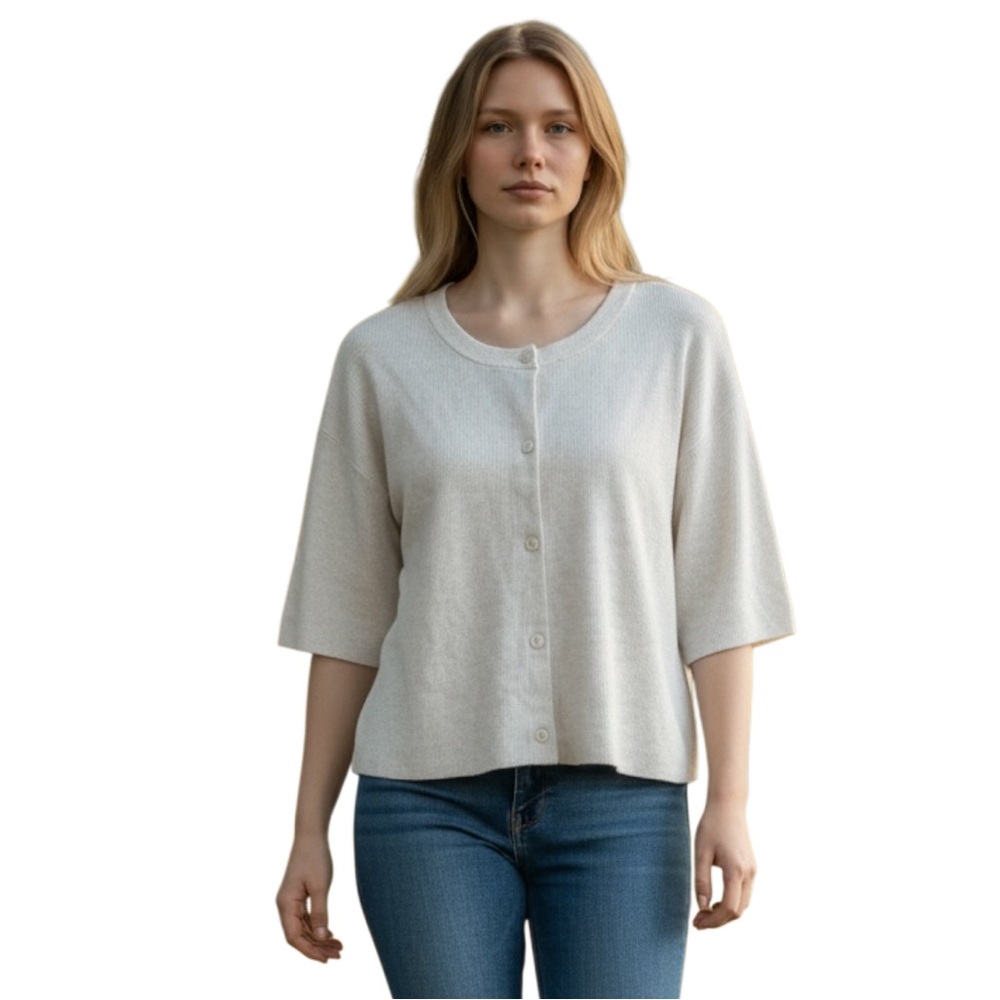 Wild Fable Cream Button-Down Shirt